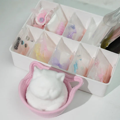 A06-The DIY Kit of Chubby Squishy Cat(48 items included)