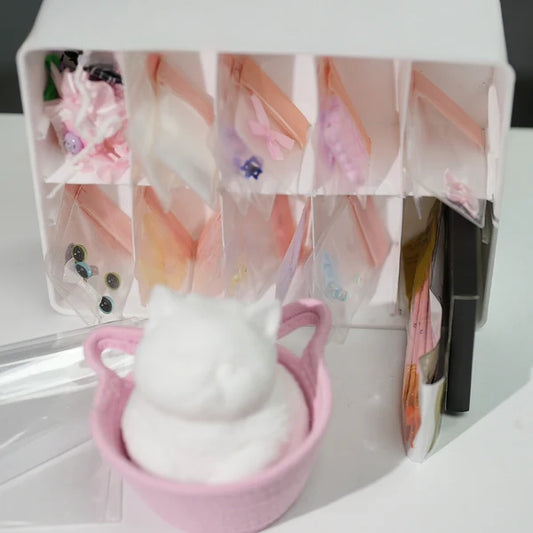 A06-The DIY Kit of Chubby Squishy Cat(48 items included)