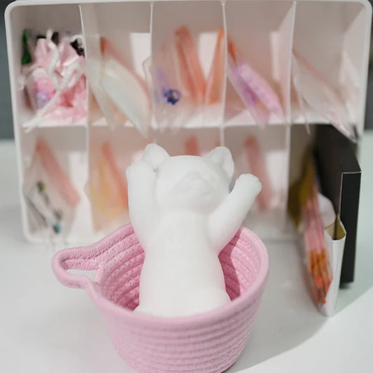 B01-The DIY Kit of Slim Squishy Cat (48items included)