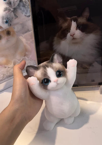 B05-Customized Lovely Slim Cat Silicone Squishy Kitty---Please contact our customer service and send us a photo.