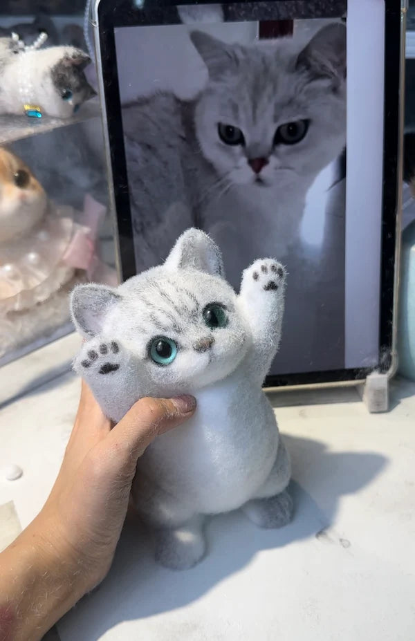 B05-Customized Lovely Slim Cat Silicone Squishy Kitty---Please contact our customer service and send us a photo.