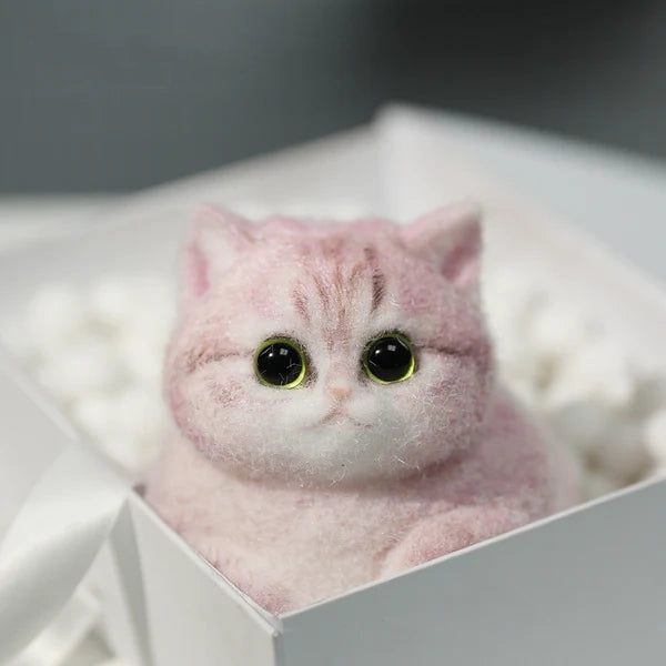 A04-Adorable Strawberry Lemonade Chubby Squishy Kitty