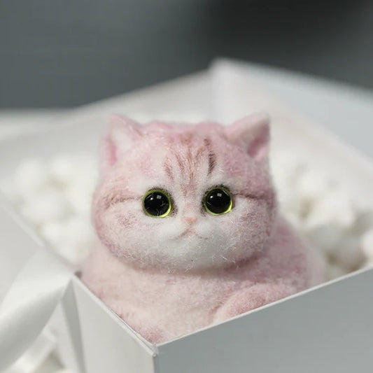 A04-Adorable Strawberry Lemonade Chubby Squishy Kitty
