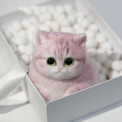 A04-Adorable Strawberry Lemonade Chubby Squishy Kitty
