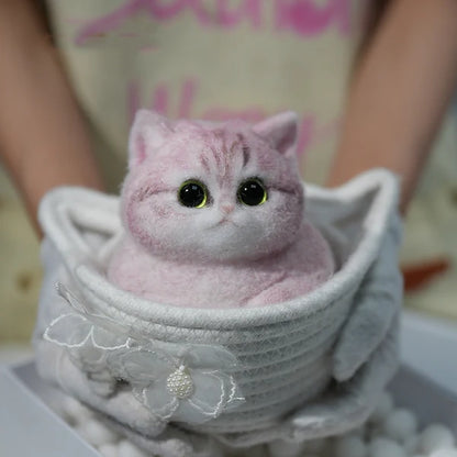A04-Adorable Strawberry Lemonade Chubby Squishy Kitty